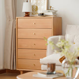 Stylish Beech Wood Multi-Layer Board Cabinet - Natural Wood Finish fxgmz-610