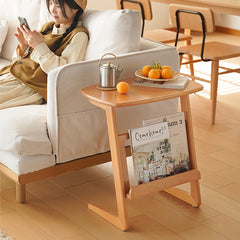 Beech Wood Little End Table with storage – Stylish design for Bedroom and Livingroom fxgmz-620