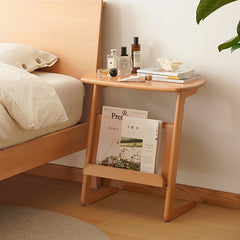 Beech Wood Little End Table with storage – Stylish design for Bedroom and Livingroom fxgmz-620