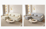 Luxurious Multi-Color Techno Fabric Sofa Bed - Off White, Gray, Brown, Green, Blue & Brick Red Options fxgz-279