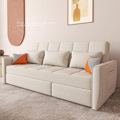 Stylish Wood Techno Fabric Sofa Bed in Blue Gray White - Multi-functional and Modern fxgz-293