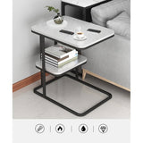 Stylish Modern End Table in Black, White, and Gray – Perfect for Any Living Room Decor fxjc-913
