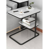 Stylish Modern End Table in Black, White, and Gray – Perfect for Any Living Room Decor fxjc-913
