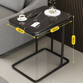Stylish Modern End Table in Black, White, and Gray – Perfect for Any Living Room Decor fxjc-913