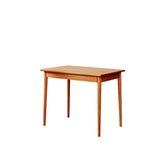 Extendable Rectangular Oak & Cherry Wood Dining Table for 6-8 Person fyg-654