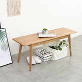 Handcrafted Wooden Stool - Elegant Red Oak & Cherry Wood Design fyg-663