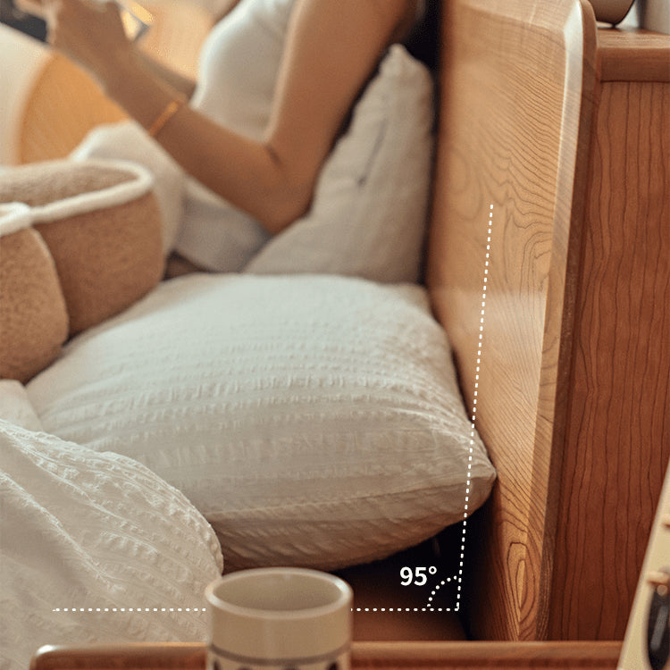 Modern Cal King Cherry Wood Bed Frame - Minimalistic Design with Solid Wood Headboard for Bedroom fyg-677 Modern Cal King Cherry Wood Bed Frame - Minimalistic Design with Solid Wood Headboard for Bedroom fyg-677