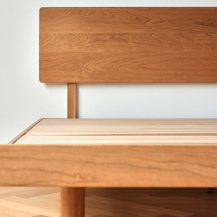 Modern Cal King Cherry Wood Bed Frame sturdy Queen Size Design for Your Bedroom fyg-678 Modern Cal King Cherry Wood Bed Frame sturdy Queen Size Design for Your Bedroom fyg-678