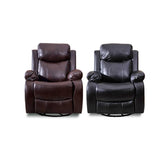 Modern Nano Leather Sofa in Vibrant Colors - Orange, Off White, Dark Brown, Khaki, Black, Wine Red with Metal Frame and Silicon Fill fykl-438