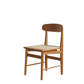 Modern Cherry Wood Dining Chair with Rattan Seat for Your Diningroom fyx-894