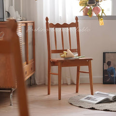 Modern Cherry Wood Dining Chair - Stylish Design for Diningroom fyx-895