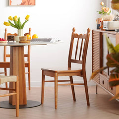 Modern Cherry Wood Dining Chair - Stylish Design for Diningroom fyx-895