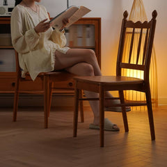 Modern Cherry Wood Dining Chair - Stylish Design for Diningroom fyx-895