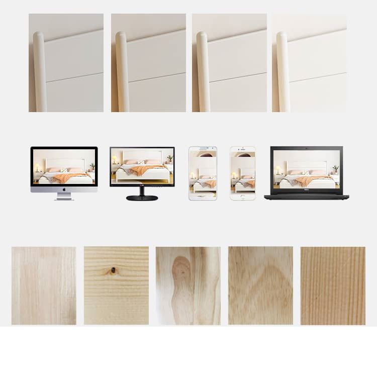 Elegant White Rubber Wood and Pine Bed Frame – Durable Comfort for Your Bedroom glna-232 Elegant White Rubber Wood and Pine Bed Frame – Durable Comfort for Your Bedroom glna-232