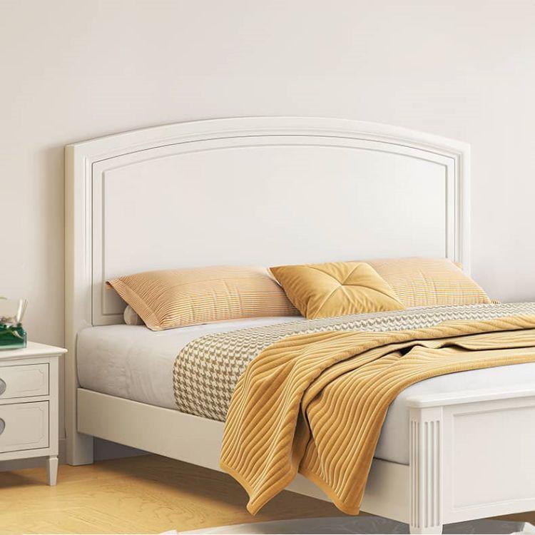 Elegant White Rubber Wood and Pine Bed Frame – Durable Comfort for Your Bedroom glna-232 Elegant White Rubber Wood and Pine Bed Frame – Durable Comfort for Your Bedroom glna-232