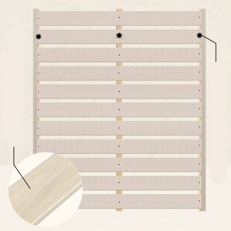 Stylish White Bed Frame | Durable Rubber Wood & Pine Construction glna-233 Stylish White Bed Frame | Durable Rubber Wood & Pine Construction glna-233