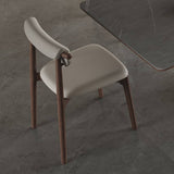 Scratch-Resistant Rabric Dining Chair in Light Gray with Oak Wood Frame for Dining Room hagst-330