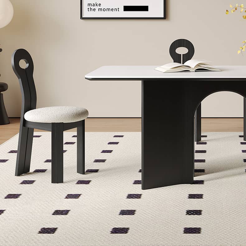 Modern Rectangular Oak Wood Dining Table Durable Sintered Stone Top for 6 hagst-576 Modern Rectangular Oak Wood Dining Table Durable Sintered Stone Top for 6 hagst-576