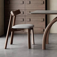 Modern Oak Wood Dining Chair with Comfortable Foam Cushion - Stylish Design for Dining Room hagst-821