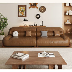 Stylish Faux Leather Sofa with Wood Frame – Comfort and Elegance Combined hatx-1018