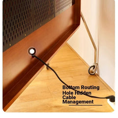 Elegant Cherry Wood TV Stand - Stylish and Durable Home Entertainment Center hby-4601