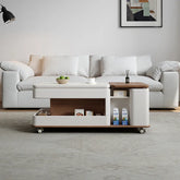 Modern Marble Coffee Table with Smart Storage & Sleek Design hfcjp-4004