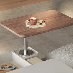 Modern Marble Coffee Table with Smart Storage & Sleek Design hfcjp-4004