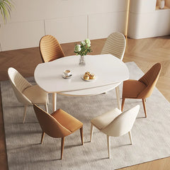 Marble Oak Dining Table – Durable Surface for Seamless Food Prep hfcjp-4005