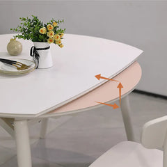 Marble Oak Dining Table – Durable Surface for Seamless Food Prep hfcjp-4005