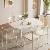 Marble Oak Dining Table – Durable Surface for Seamless Food Prep hfcjp-4005