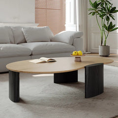 Sleek Red Oak Coffee Table – Stylish Centerpiece for Living Room hfcjp-4013