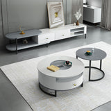 Sleek Gray White TV Cabinet - Stylish Pine Wood & Durable Laminated Finish hglna-1436