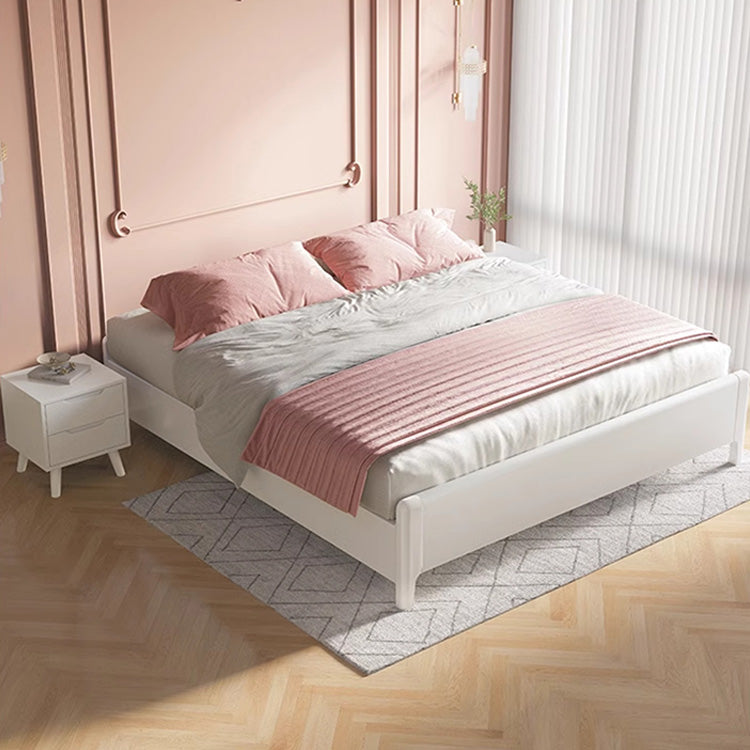 Luxurious Solid Wood Bed Frame in Natural Brown, White, Gray & Black Ash Finishes hglna-1444 Luxurious Solid Wood Bed Frame in Natural Brown, White, Gray & Black Ash Finishes hglna-1444