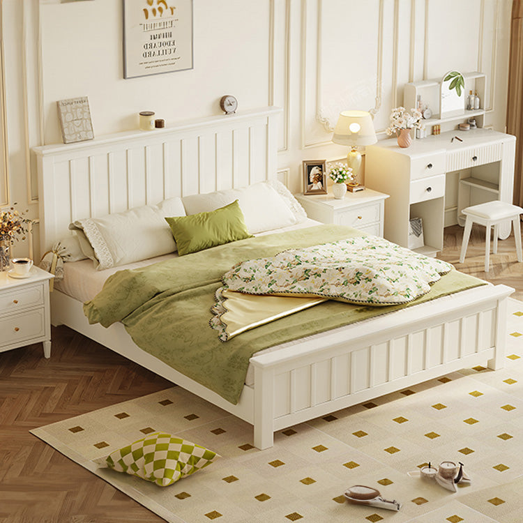 Stylish Beige Bed Frame | Durable Rubber Wood & Solid Wood Construction hglna-1448 Stylish Beige Bed Frame | Durable Rubber Wood & Solid Wood Construction hglna-1448