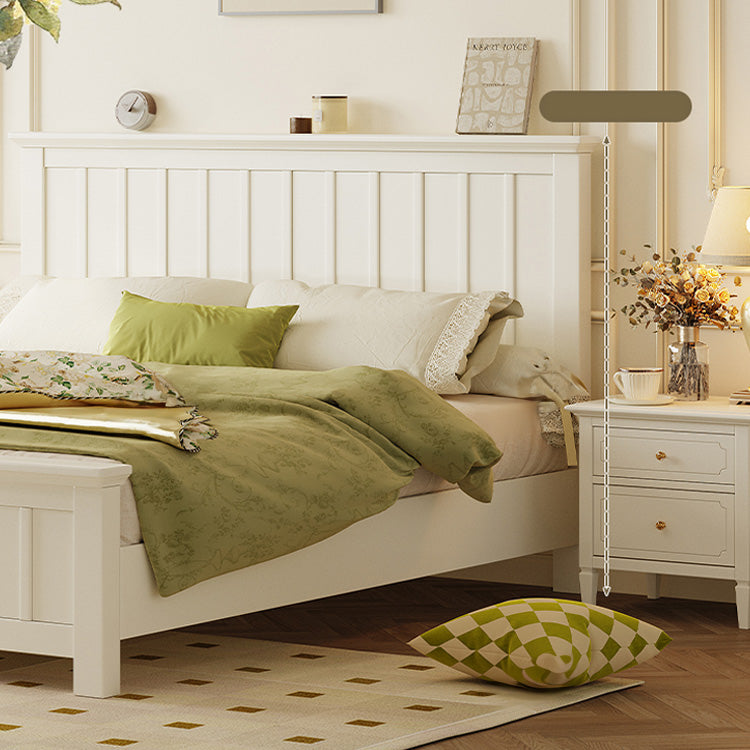 Stylish Beige Bed Frame | Durable Rubber Wood & Solid Wood Construction hglna-1448 Stylish Beige Bed Frame | Durable Rubber Wood & Solid Wood Construction hglna-1448