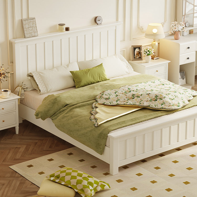 Stylish Beige Bed Frame | Durable Rubber Wood & Solid Wood Construction hglna-1448 Stylish Beige Bed Frame | Durable Rubber Wood & Solid Wood Construction hglna-1448