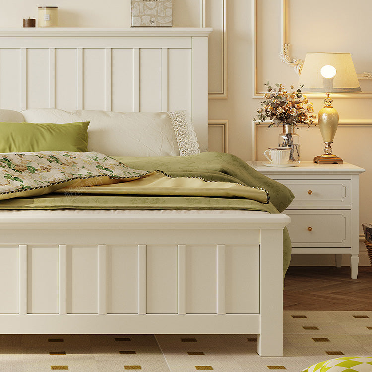 Stylish Beige Bed Frame | Durable Rubber Wood & Solid Wood Construction hglna-1448 Stylish Beige Bed Frame | Durable Rubber Wood & Solid Wood Construction hglna-1448