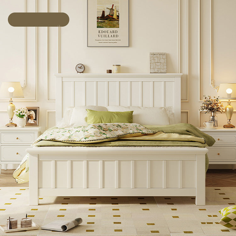 Stylish Beige Bed Frame | Durable Rubber Wood & Solid Wood Construction hglna-1448 Stylish Beige Bed Frame | Durable Rubber Wood & Solid Wood Construction hglna-1448