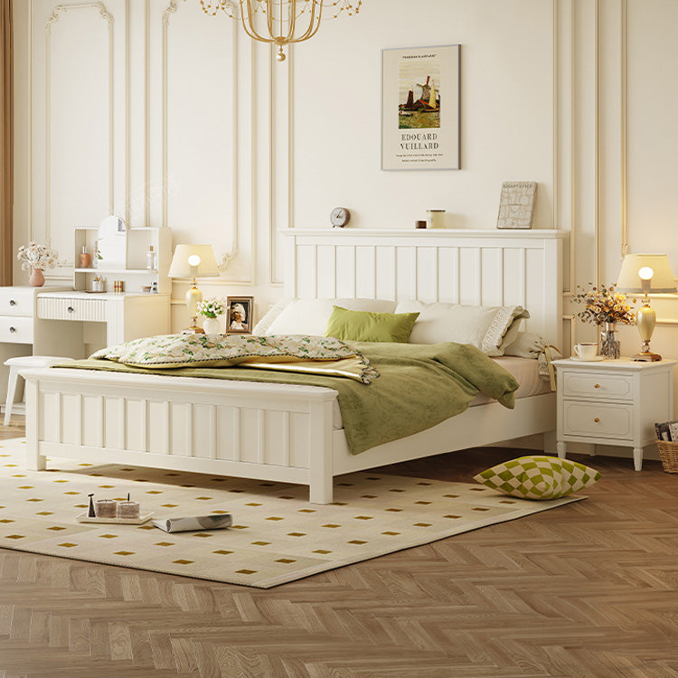 Stylish Beige Bed Frame | Durable Rubber Wood & Solid Wood Construction hglna-1448 Stylish Beige Bed Frame | Durable Rubber Wood & Solid Wood Construction hglna-1448