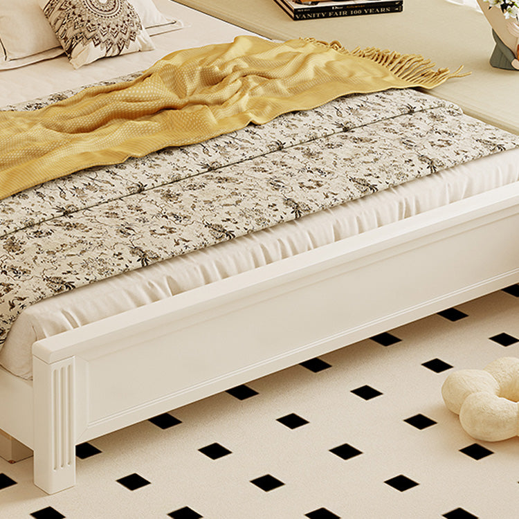 Beige Rubber Wood Bed Frame - Solid Wood Construction for Durability and Style hglna-1451 Beige Rubber Wood Bed Frame - Solid Wood Construction for Durability and Style hglna-1451