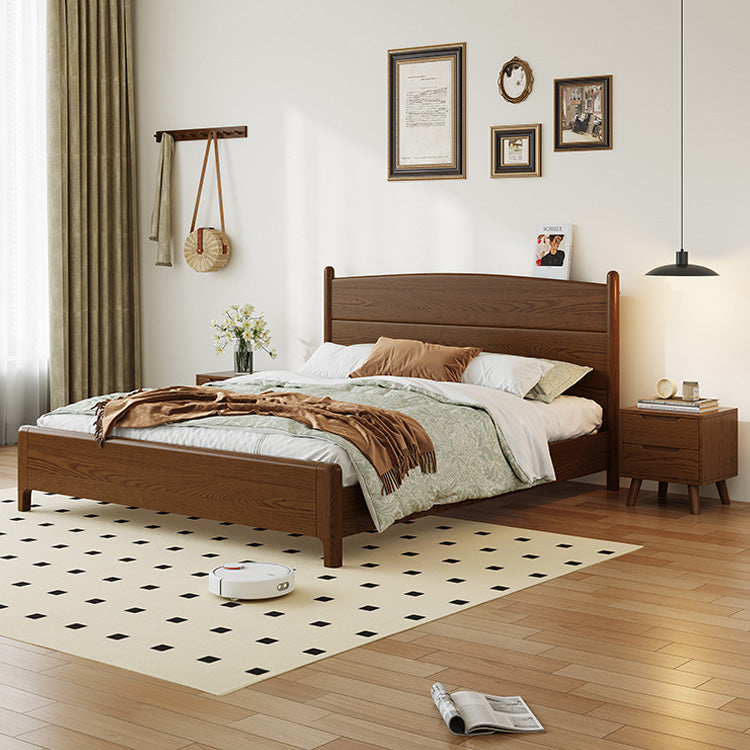 Elegant Solid Brown Ash Pine Wood Bed Frame - Durable & Stylish hglna-1454 Elegant Solid Brown Ash Pine Wood Bed Frame - Durable & Stylish hglna-1454