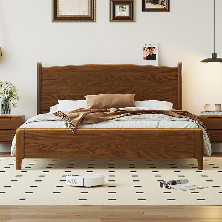 Elegant Solid Brown Ash Pine Wood Bed Frame - Durable & Stylish hglna-1454 Elegant Solid Brown Ash Pine Wood Bed Frame - Durable & Stylish hglna-1454