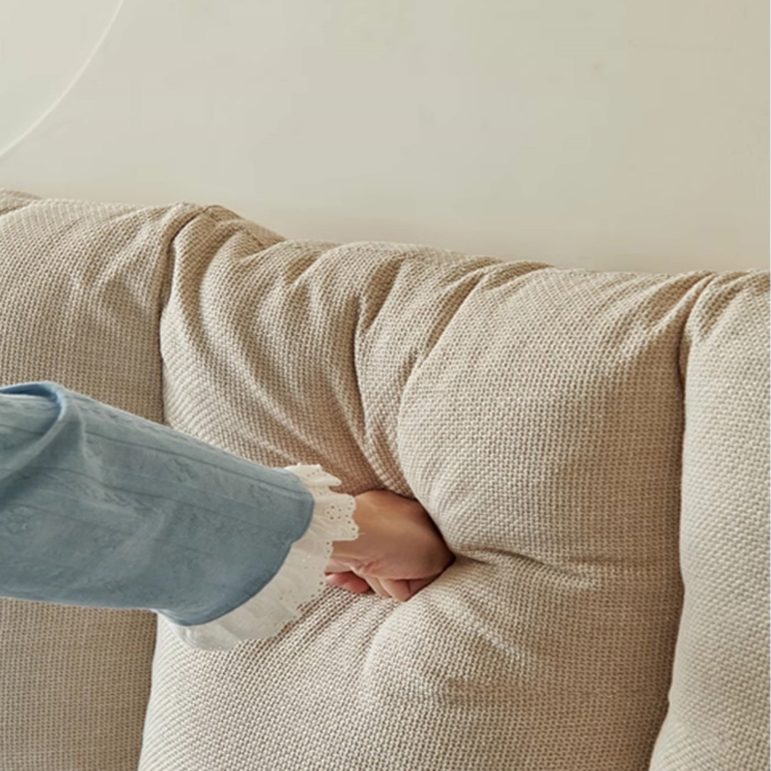 Modern Queen Size Dark Beige Bed with Pine Bed Frame & Cotton Upholstery Headboard California King Size for Your Bedroom Comfort hjhms-1047 Modern Queen Size Dark Beige Bed with Pine Bed Frame & Cotton Upholstery Headboard California King Size for Your Bedroom Comfort hjhms-1047