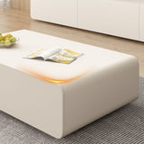 Chic Pine Wood Coffee Table Beige style with storage - Modern Elegance for Your room hjl-1207