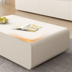 Chic Pine Wood Coffee Table Beige style with storage - Modern Elegance for Your room hjl-1207