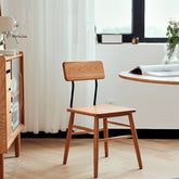 Modern Cherry Wood Dining Chair in Natural Wood Color for Diningroom hldmz-717