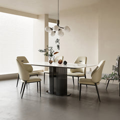 Elegant PU Leather Dining Chairs - Modern Comfort for Your Dining Room hlkwd-4107