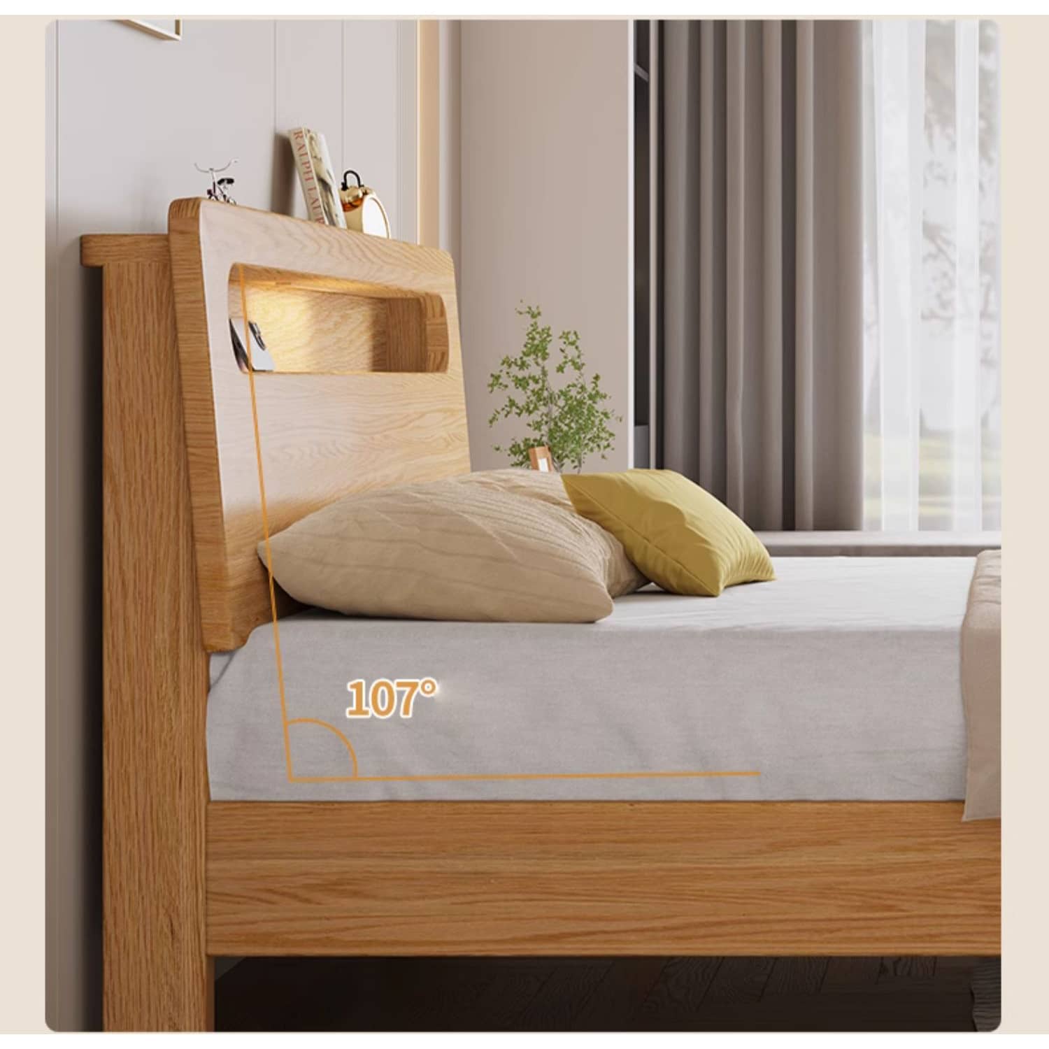 Premium Natural Rubber Wood Pine Bed Frame - Sturdy & Stylish Design hmak-237 Premium Natural Rubber Wood Pine Bed Frame - Sturdy & Stylish Design hmak-237