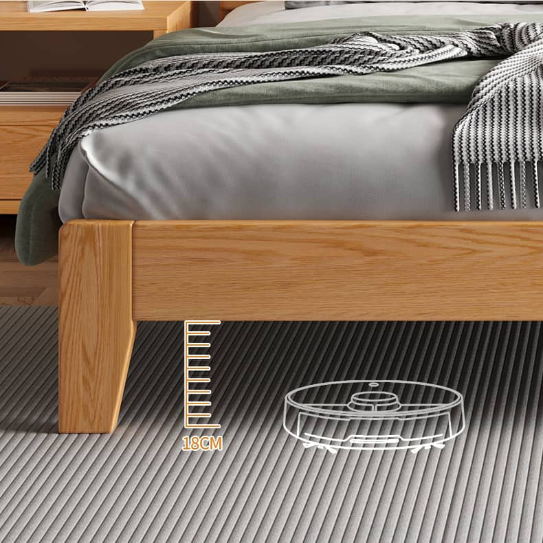 Charming Rubber Wood Pine Bed Frame in Natural Finish - Perfect for Any Bedroom Decor hmak-241 Charming Rubber Wood Pine Bed Frame in Natural Finish - Perfect for Any Bedroom Decor hmak-241