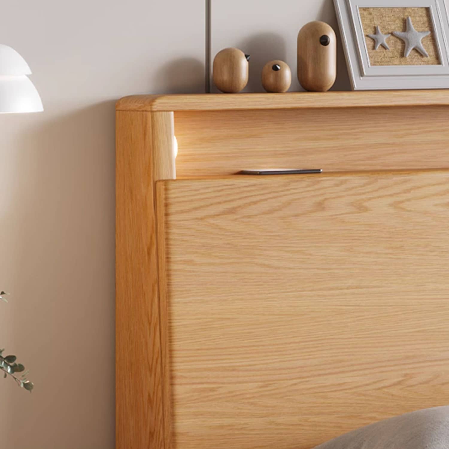 Charming Rubber Wood Pine Bed Frame in Natural Finish - Perfect for Any Bedroom Decor hmak-241 Charming Rubber Wood Pine Bed Frame in Natural Finish - Perfect for Any Bedroom Decor hmak-241